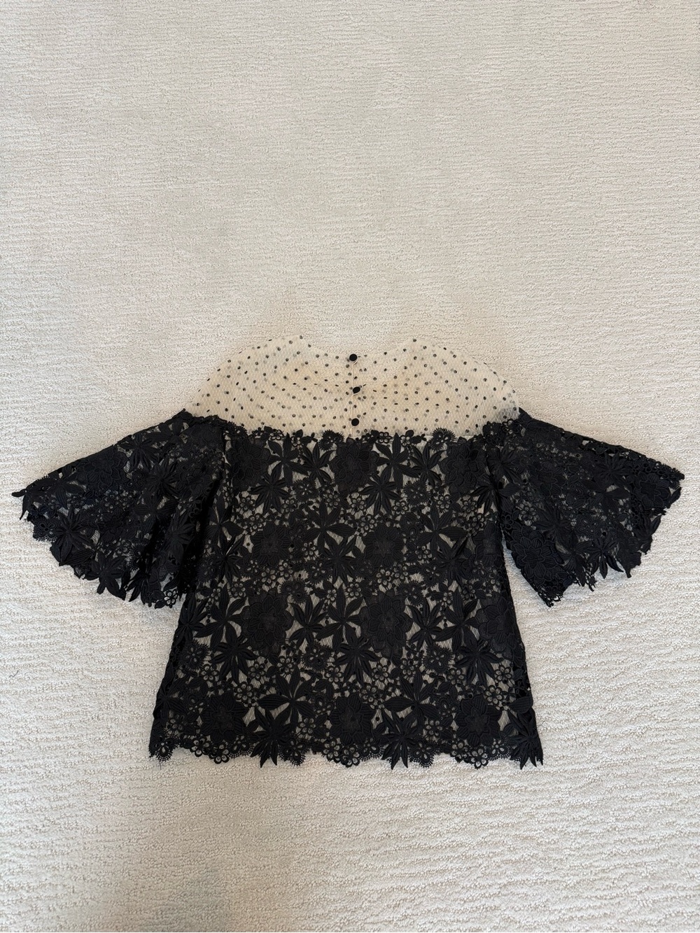 Monique Lhullier resort 2018 vogue runway lace top blouse size 4 - Picture 14 of 15